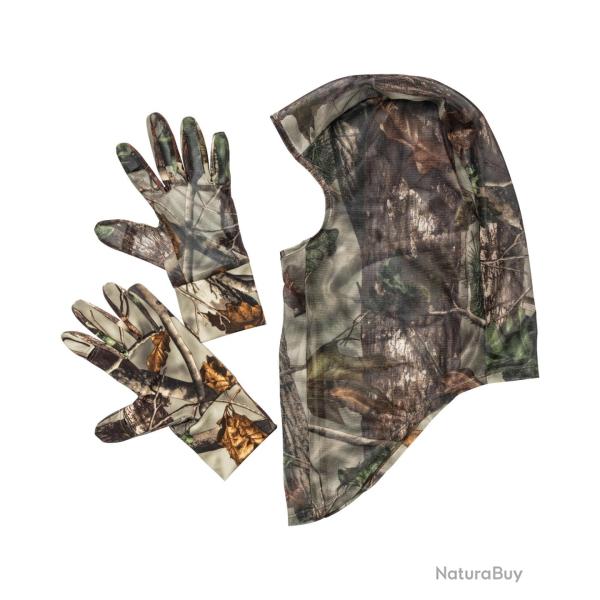 Kit camo gants et cagoule (Couleur: Camo, Taille: 1)