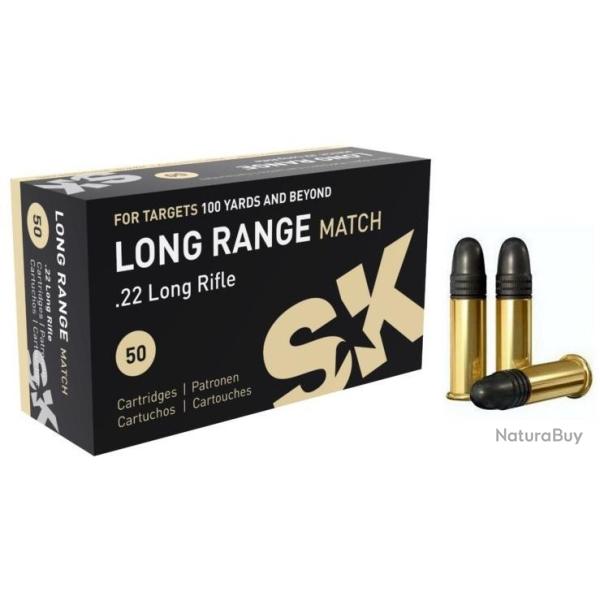 MUNITIONS SK CALIBRE 22LR LONG RANGE MATCH 40gr - 2.6g x50