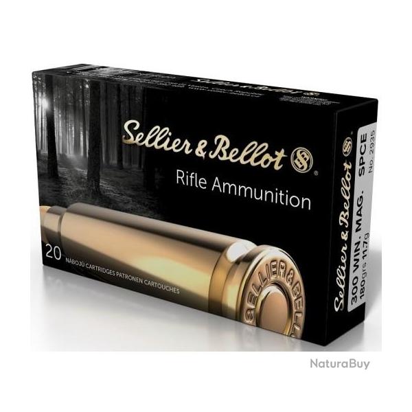 Balles Sellier & Bellot SPCE cal.300win 180grs 11.7g mag par 60