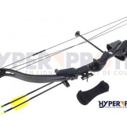 Arc &agrave; poulies 25 Livres - noir- droitier