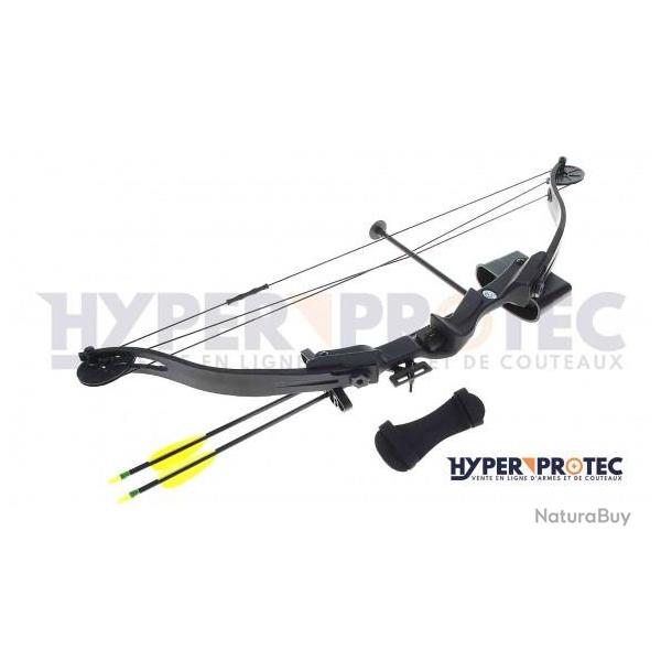 Arc � poulies 25 Livres - noir- droitier