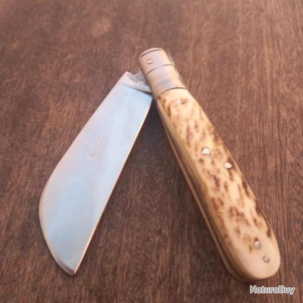 Rare Couteau R�gional DONJON GOUTTI�RE BROSSARD Manche en Bois de Cerf