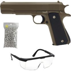 Pack r&eacute;plique airsoft Style 1911 Tan (Galaxy)