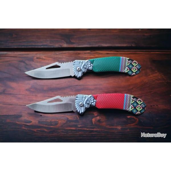 Couteau pliant style indien