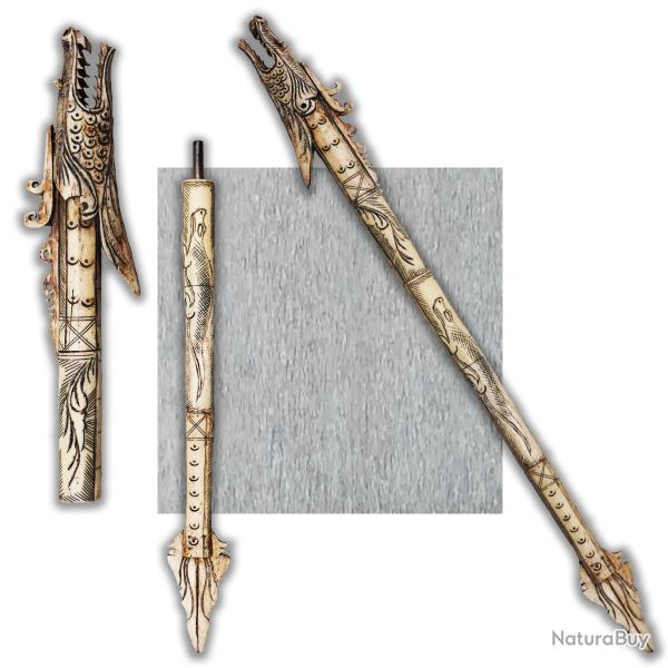 TRES RARE & BEAU SARBACANE / LANCE ANCIEN EMPIRE CHINOIS / ASIE OU INDON�SIE XIX ORIGINAL