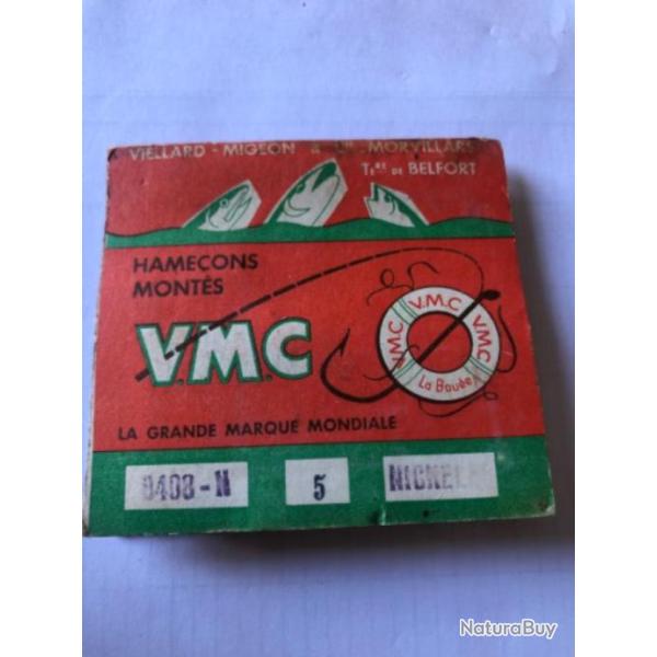 1 pochette hameon mont vmc 8408 n 5 .incomplte  pche ancien collection