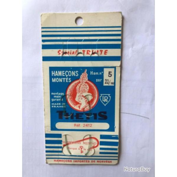 6 hame�on mont�  5 / 22  sp�cial truite p�che ancien collection occasion THETIS