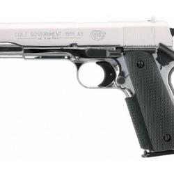 Pistolet Alarme Colt 1911 A1 - Chrom&eacute;
