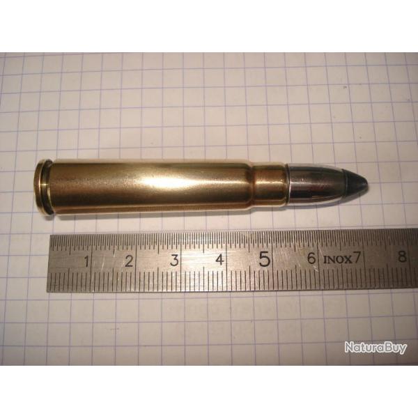 une cartouche de 9,3x53 ogive demi blinde pour collection