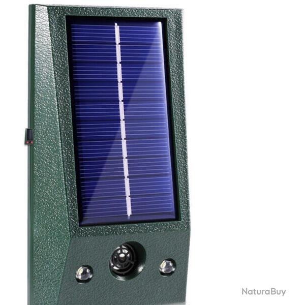 Repulsif Solaire Sonore + LED pour Oiseaux & Animaux -A 20260729082521
