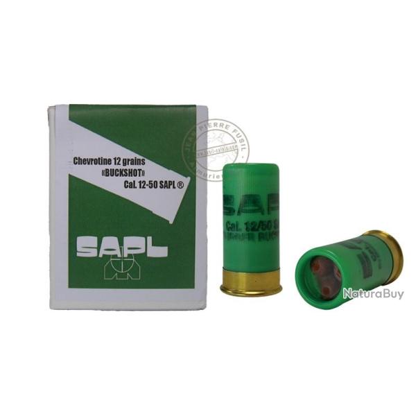 SAPL - Cartouches Gomm-cogne - Chevrotines 12/50 x 10