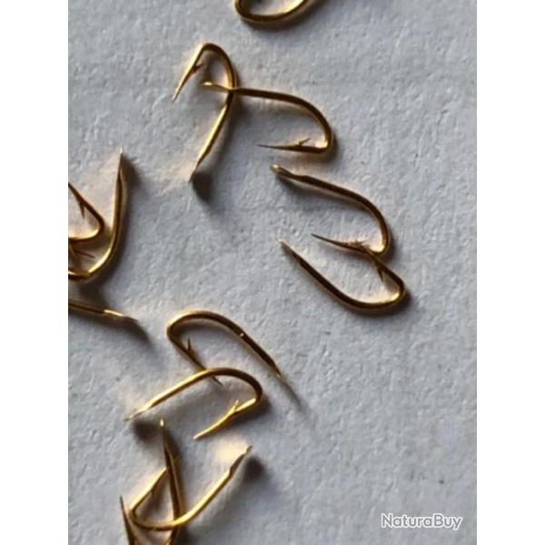 100 hame�on n 24 palette ref 277 dor� droit tige courte simple  peche coup mustad