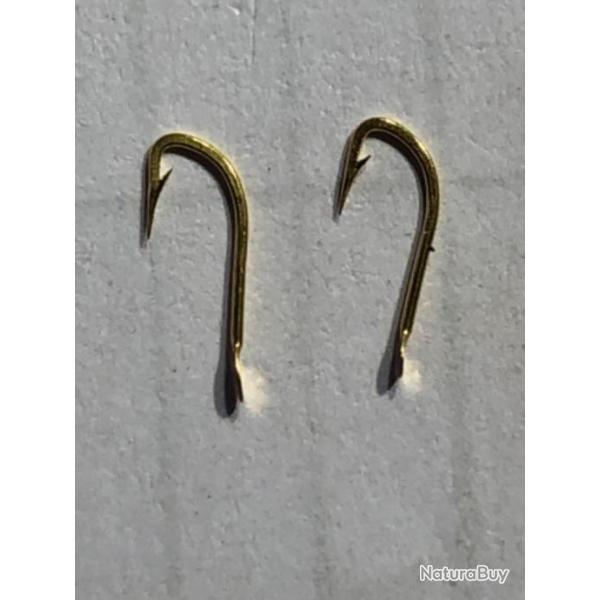 100 hame�on n 20 palette ref 515 d  dor� droit tige courte forg� simple peche coup mustad