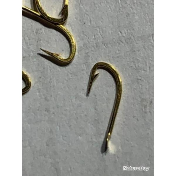 100  hame�on n 19 palette ref 515 d  dor� droit forg� tige courte simple peche coup mustad