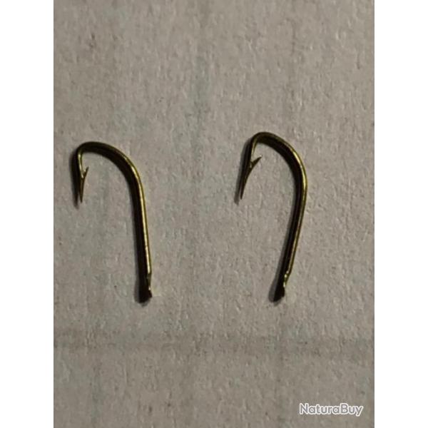 100  hame�on n 19 palette ref 272 y jaune   dor� droit  tige longue simple peche coup mustad