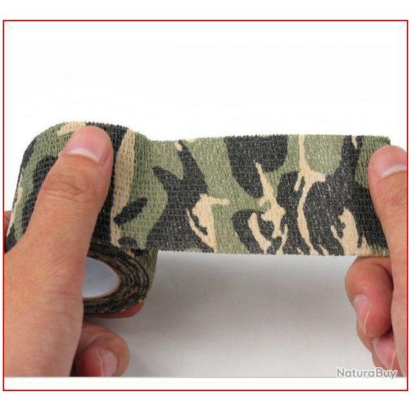 Lot 2 rouleaux ruban adhsif camouflage