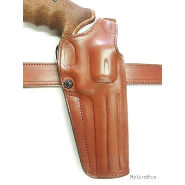 ETUI COMBAT CUIR pour S&W carc moyenne en 5p , fabrication artisanale fran�aise