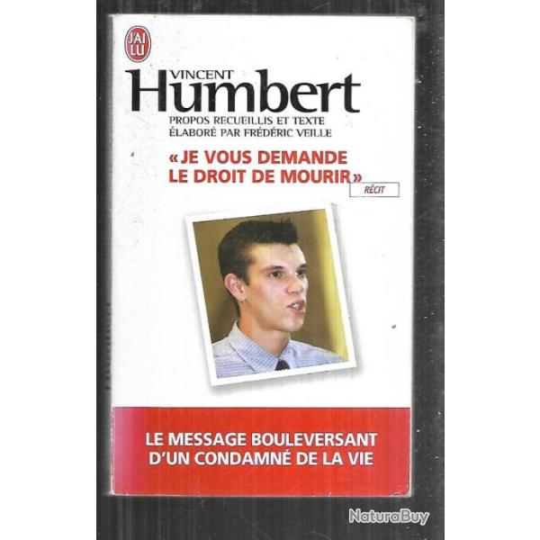 je vous demande le droit de mourir vincent humbert j'ai lu 7417