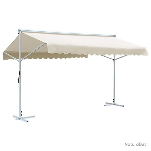 Auvent sur pied 4x3 m cr�me 02_0007479