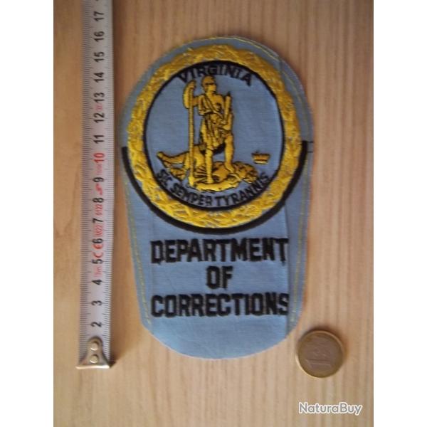 cusson U.S Virginia collection insigne The Virginia Department of Corrections (VADOC)