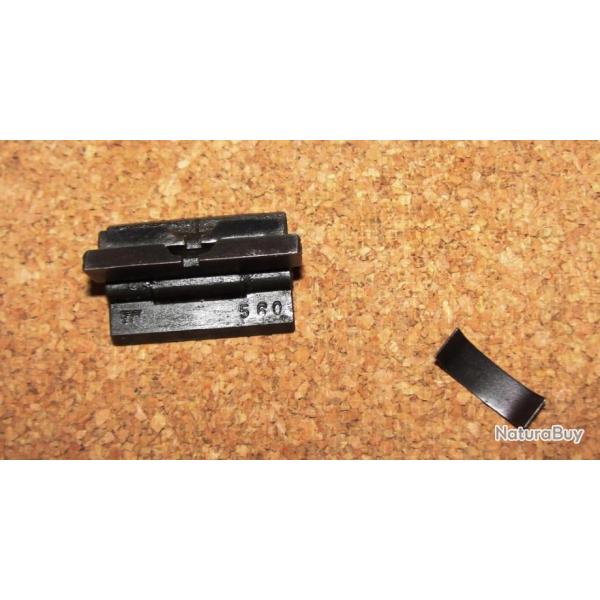 Mp 40 machinenpistole hausse  feuillets, complte avec son ressort.