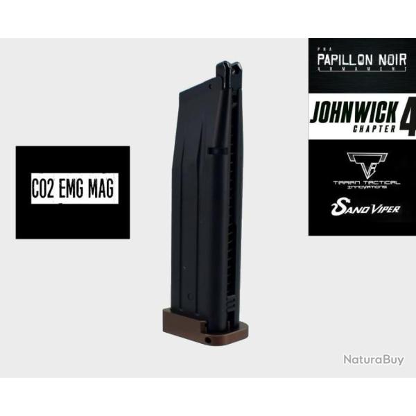 REDUCTION 2025 ! NOUVEAU! PRE COMMANDE CHARGEUR CO2 EMG SAND VIPER NOIR.