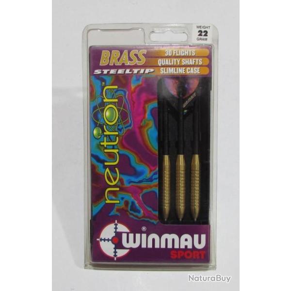 paquets de 3 flechettes pointe acier 22 grammes  winmau