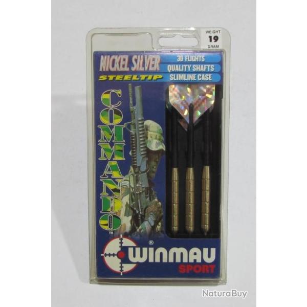paquets de 3 flechettes pointe acier 19 grammes  winmau