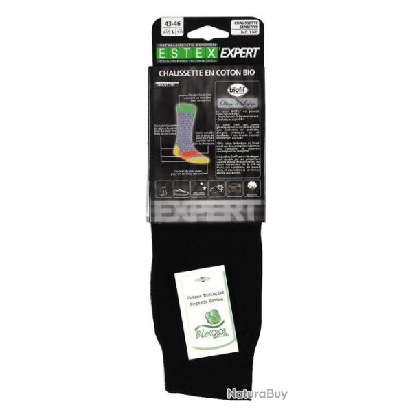 PAIRE DE CHAUSSETTES COTON BIO SENSITIVE 39-42