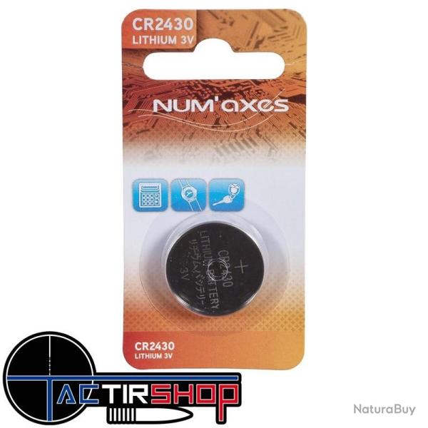 NUM'AXES - Blister 1 pile CR2430 lithium 3 V (Equivalence : DL2430)