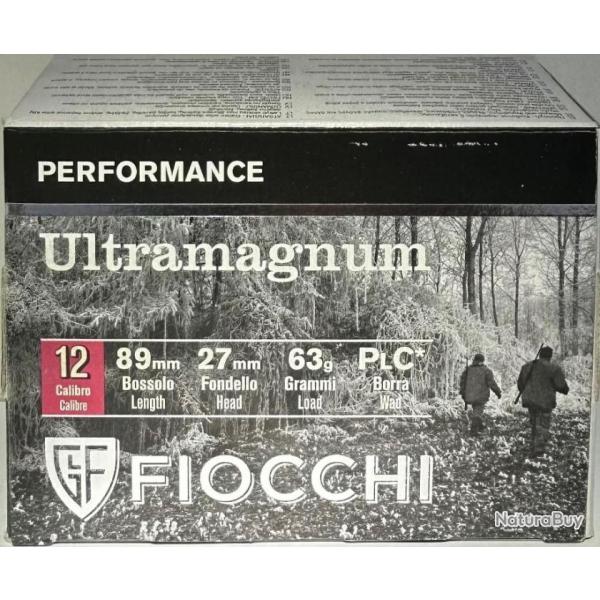 CARTOUCHE BALLE FIOCCHI PERFORMANCE ULTRAMAGNUM 63G CAL.12/89 PAR 10