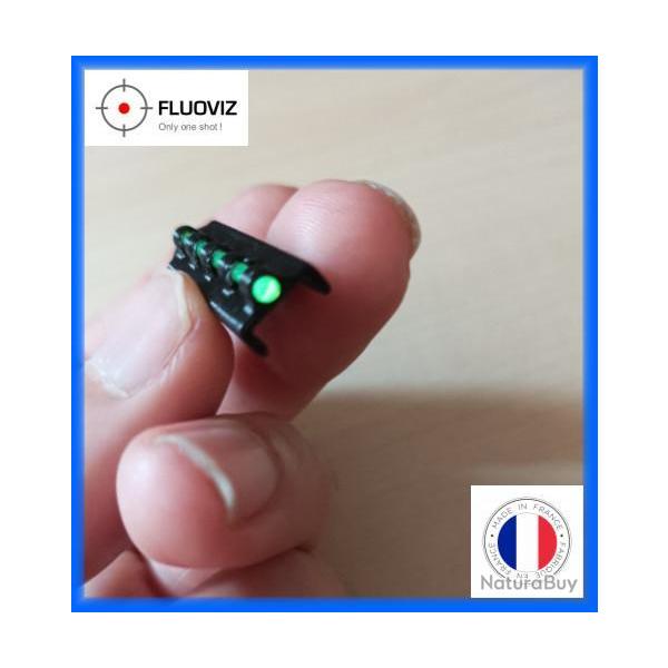 guidon fibre fluo verte pour bande de 9mm de large