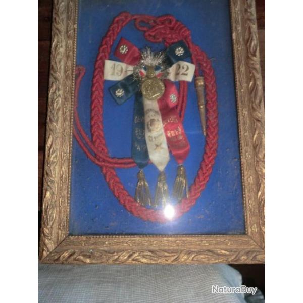 decoration bon pour le service  honneur a la classe  devoir patrie  1922