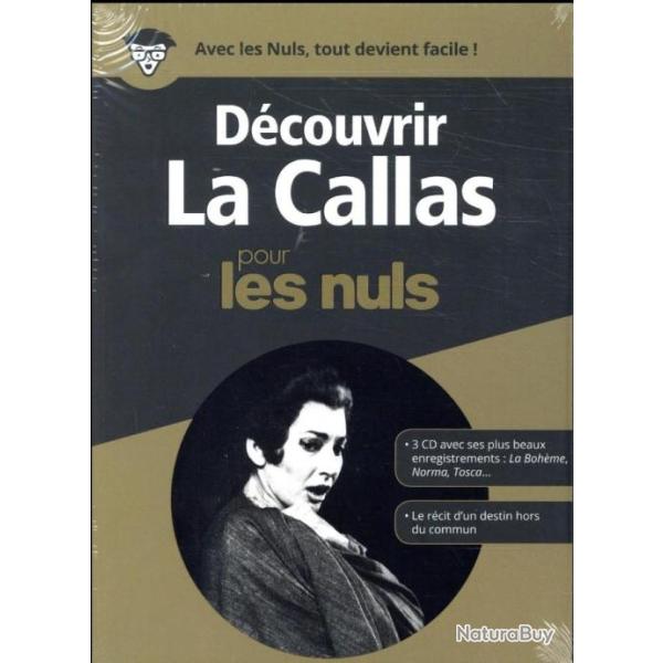 D�couvrir La Callas pour les Nuls coffret 180 pages LIVRE ET 3 CD  NEUF