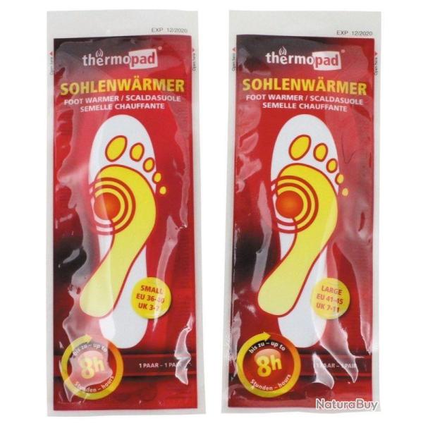 Semelles patch chauffant pour pieds