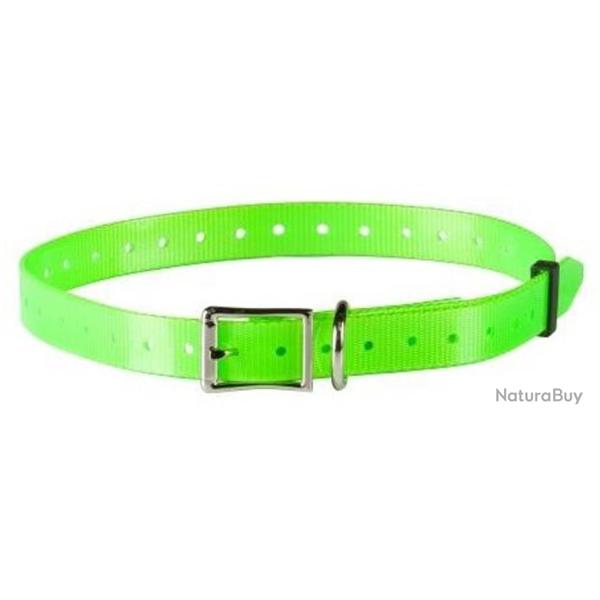 Collier polyur�thane - Largeur 18.5 mm vert fluo