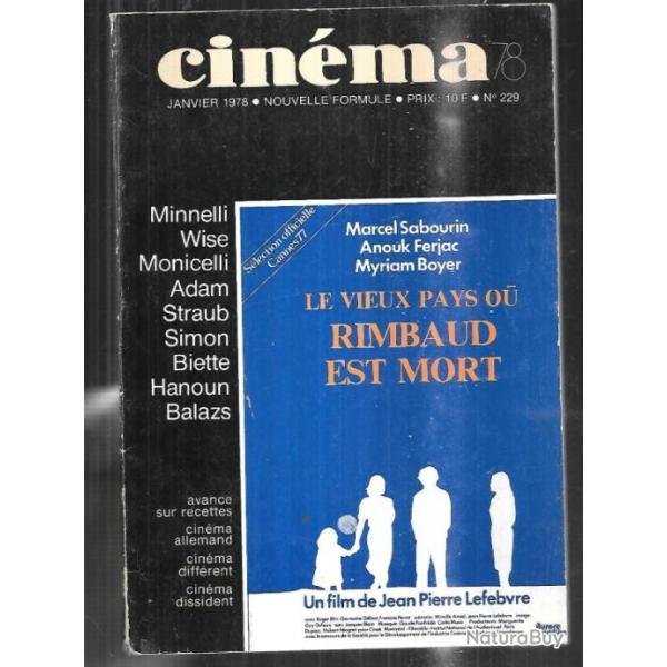cin�ma 78 nouvelle formule janvier 1978 229, minnelli,