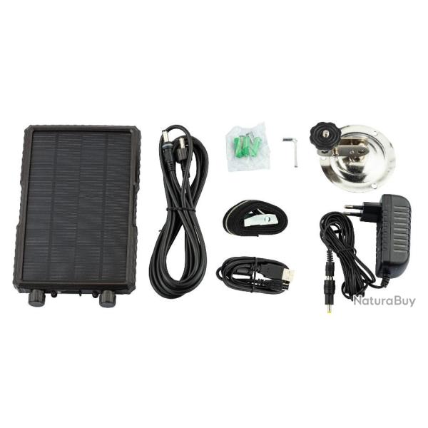 Panneau solaire 12V avec batterie int�gr�e GM pour pi�ges photos
