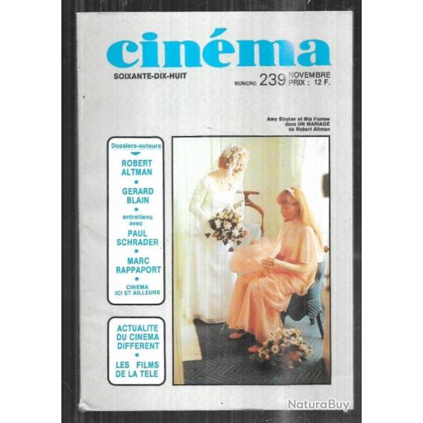 cin�ma 78 nouvelle formule novembre  1978 239, dossiers auteurs,