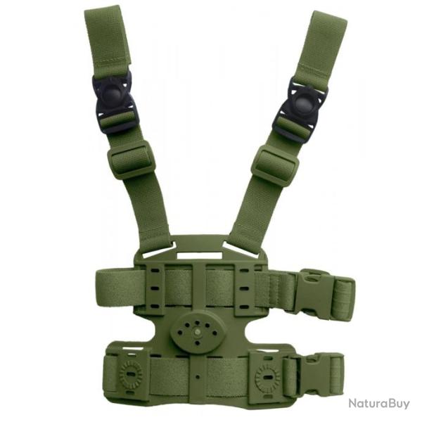 Plaque de cuisse 2 sangles ceinturon 8K18 VERT