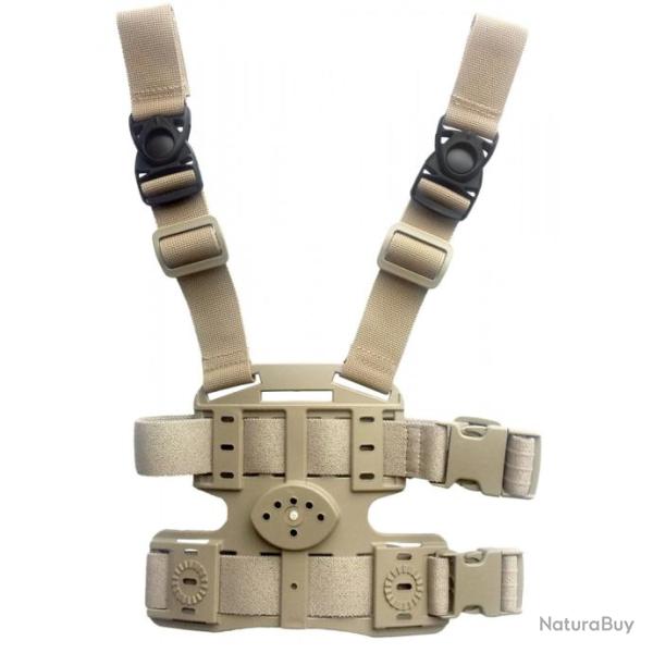 Plaque de cuisse 2 sangles ceinturon 8K18 COYOTE