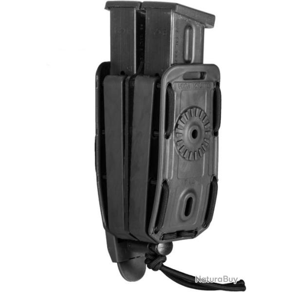 Porte-chargeur double Bungy 8BL pour pistolet automatique NOIR