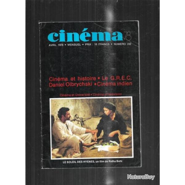 cin�ma 78 nouvelle formule avril 1978 232 cin�ma et histoire , cin�ma indien
