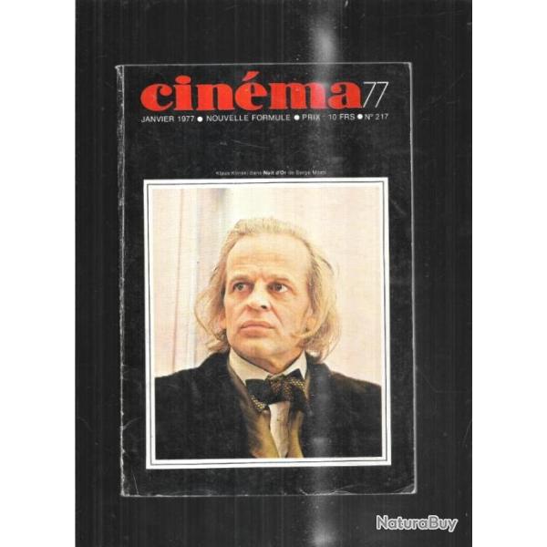 cin�ma 77 nouvelle formule janvier 1977 217, cin�ma fran�ais, ingrid caven techin�, moati, tanner