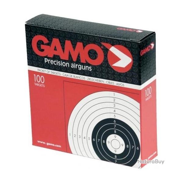 Bo�te de 100 cibles GAMO 14x14cm par 100