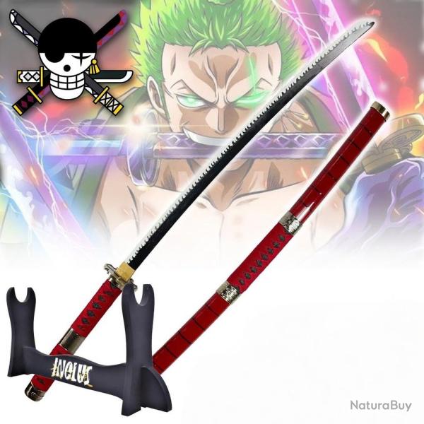 Pack Katana Zoro Roronoa One Piece Sandai Kitetsu + Support