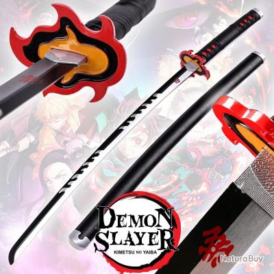 Réplique De Katana En Bambou 'Demon Slayer' - Longueur 105 Cm (lame 70 Cm) - Décoration Ou Cosplay Sans Danger - 6