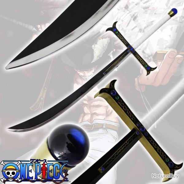 Katana en M�tal Kokuto Yoru de Mihawk Dracule ONE PIECE