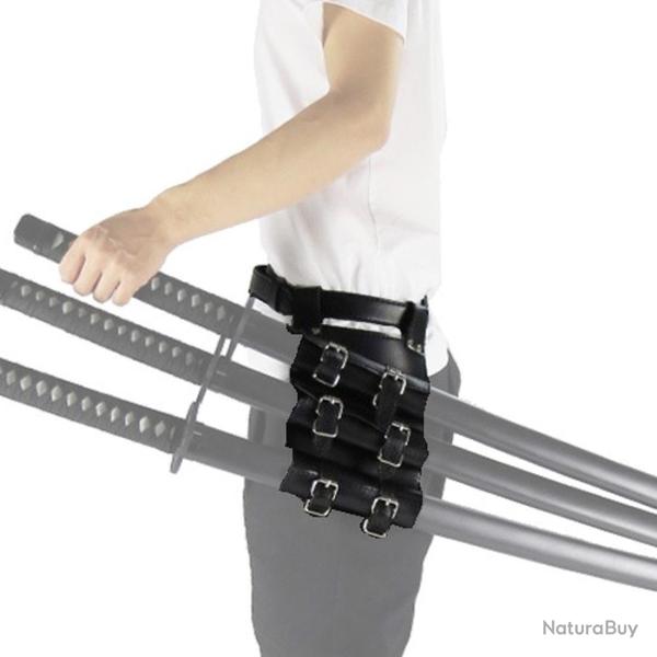 Holster Ceinture Porte-Katana 3 Emplacements