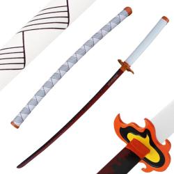 Katana de Rengoku Kyojuro - M&eacute;tal - Pilier du Feu - Demon Slayer